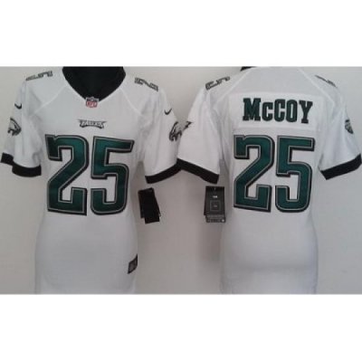 Women Nike Philadelphia Eagles #25 LeSean McCoy White Nike NFL Jerseys