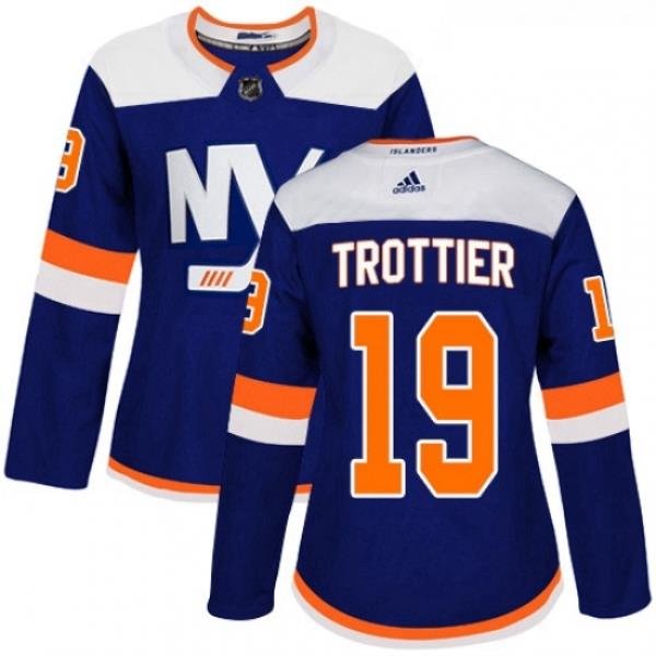 Womens Adidas New York Islanders 19 Bryan Trottier Premier Blue Alternate NHL Jersey