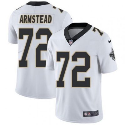 Youth Nike Saints 72 Terron Armstead White Stitched NFL Vapor Untouchable Limited Jersey