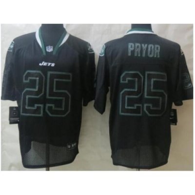 Nike New York Jets 25 Calvin Pryor Black Elite Lights Out NFL Jersey