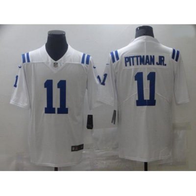 Men Indianapolis Colts 11 Pittman jr White Nike Vapor Untouchable Limited 2021 NFL Jersey