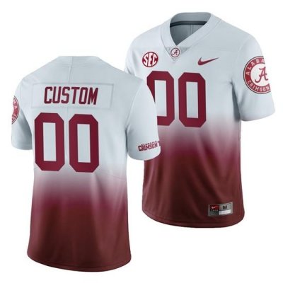 Alabama Crimson Tide Custom Men's Gradient 2019 Color Crash Jersey