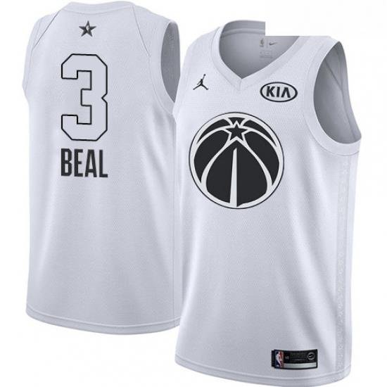 Youth Nike Jordan Washington Wizards 3 Bradley Beal Swingman White 2018 All Star Game NBA Jersey