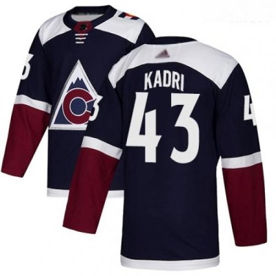 Avalanche #43 Nazem Kadri Navy Alternate Authentic Stitched Hockey Jersey