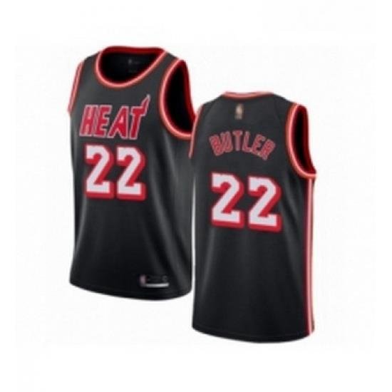 Womens Miami Heat 22 Jimmy Butler Authentic Black Fashion Hardwood Classics Basketball Jersey