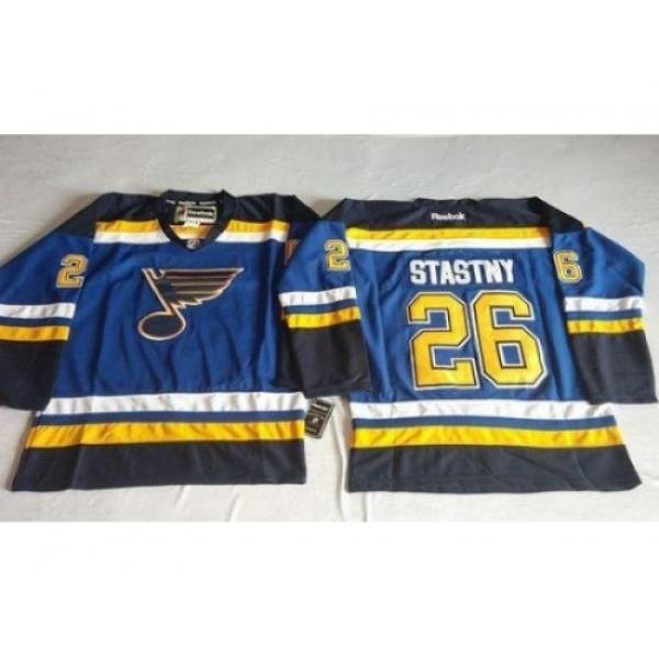 St. Louis Blues #26 Paul Stastny Light Blue Home Stitched NHL Jersey