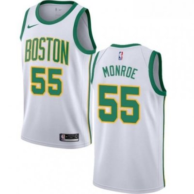 Youth Nike Boston Celtics 55 Greg Monroe Swingman White NBA Jersey City Edition