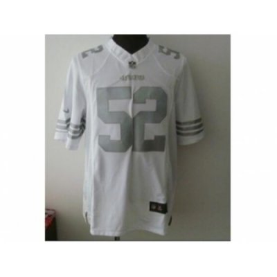 Nike San Francisco 49ers 52 Patrick Willis White Game Platinum NFL Jersey