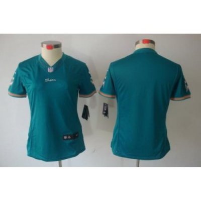 Women Nike Miami Dolphins Blank Green Color[Women Limited Jerseys]