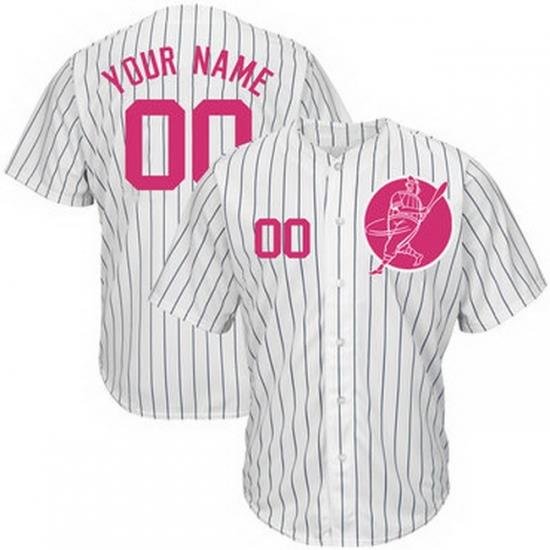 Men Women Youth Toddler All Size New York Yankees White Customized Pink Logo Cool Base New Design Jersey