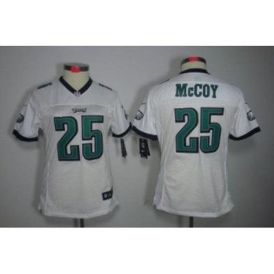 Women Nike Philadelphia Eagles #25 LeSean McCoy White Color Limited Jerseys