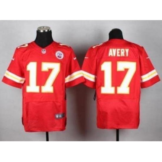 Nike Kansas City Chiefs 17 Donnie Avery Red Elite NFL Jersey