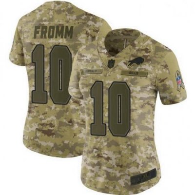 Women Buffalo Bills Jake Fromm Camo Limited 2018 Salute to Service Jersey