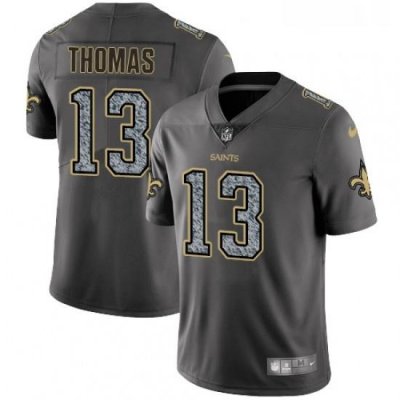 Mens Nike New Orleans Saints 13 Michael Thomas Gray Static Vapor Untouchable Limited NFL Jersey