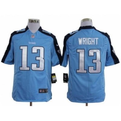 Nike Tennessee Titans 13 Kendall Wright Light Blue Game NFL Jersey