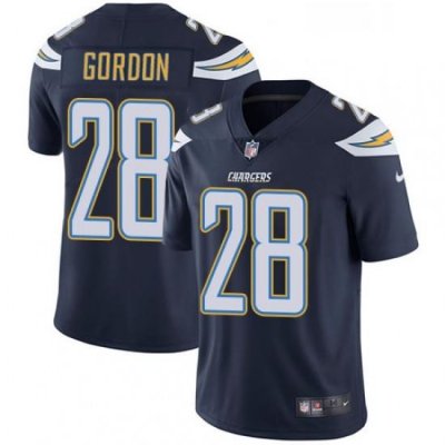 Men Nike Los Angeles Chargers 28 Melvin Gordon Navy Blue Team Color Vapor Untouchable Limited Player NFL Jersey