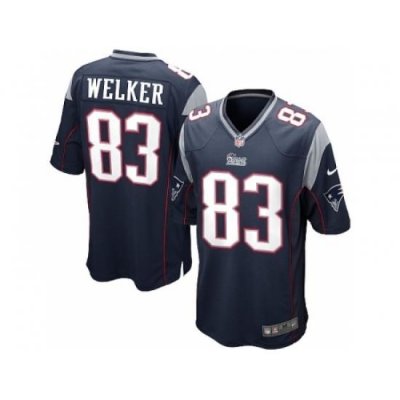 Nike New England Patriots 83 Wes Welker blue Game NFL Jersey