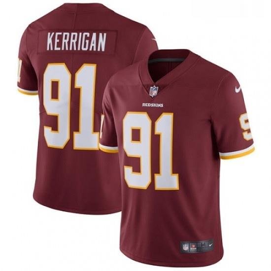 Youth Nike Washington Redskins 91 Ryan Kerrigan Elite Burgundy Red Team Color NFL Jersey