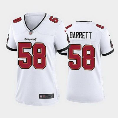 Women Nike Tampa Bay Buccaneers 58 Shaquil Barrett White Vapor Limited Jersey