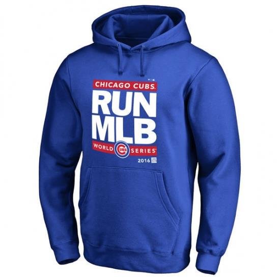 Men Chicago Cubs Royal 2016 World Series Men Pullover Hoodie