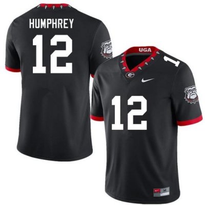 Men #12 Julian Humphrey Georgia Bulldogs College Football Jerseys Sale-100th Anniversary