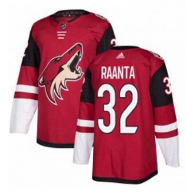 Youth Adidas Arizona Coyotes 32 Antti Raanta Authentic Burgundy Red Home NHL Jersey