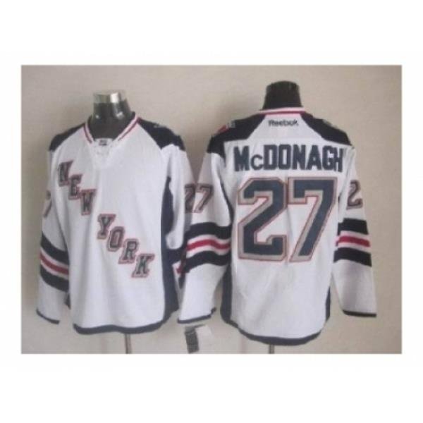 NHL Jerseys New York Rangers #27 Mcdonagh white[2014 new stadium]