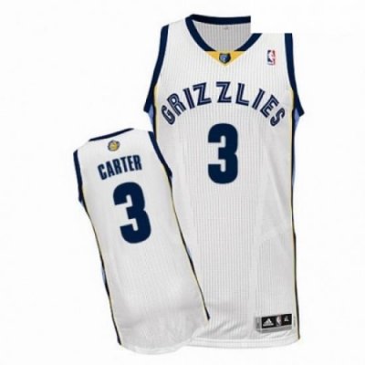 Mens Adidas Memphis Grizzlies 3 Jevon Carter Authentic White Home NBA Jersey