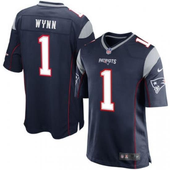 Men's New England Patriots Isaiah Wynn Nike Navy 2018 NFL Draft First Round Pick Elite Jersey