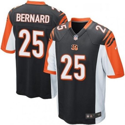 Mens Nike Cincinnati Bengals 25 Giovani Bernard Game Black Team Color NFL Jersey