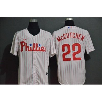 Phillies 22 AndreW McCutchen White 2020 Nike Cool Base Jersey