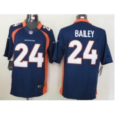 Nike Denver Broncos 24 Champ Bailey Blue Limited NFL Jersey