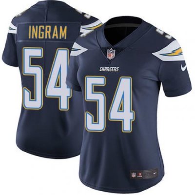 Nike Chargers #54 Melvin Ingram Navy Blue Team Color Womens Stitched NFL Vapor Untouchable Limited Jersey