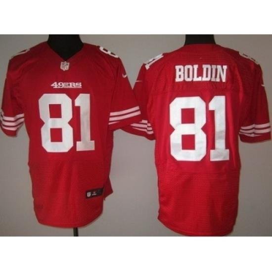 Nike San Francisco 49ers 81 Anquan Boldin Red Elite NFL Jersey