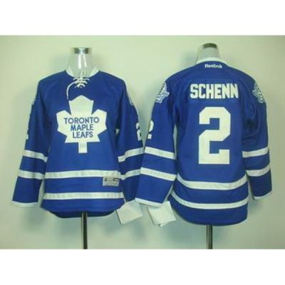 Youth Toronto Maple Leafs #2 SCHENN Blue jerseys