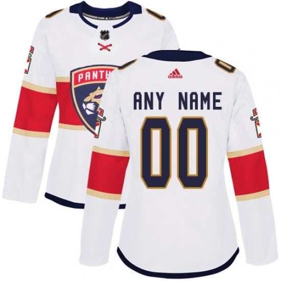 Men Women Youth Toddler White Jersey - Customized Adidas Florida Panthers Away  II