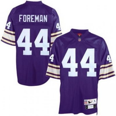 Minnesota Vikings 44 Chuck Foreman Purple Jerseys Throwback