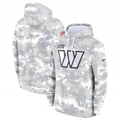 Men's Washington Commanders 2024 Arctic Camo Salute to Service Club Fleece Pullover Hoodie