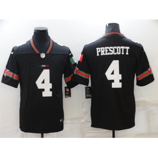 Men Dallas Cowboys 4 Dak Prescott Mexico Version Vapor Limited Stitched NFL Jersey