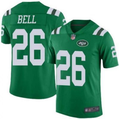 Jets 26 LeVeon Bell Green Youth Stitched Football Limited Rush Jersey