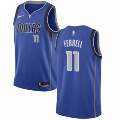 Mens Nike Dallas Mavericks 11 Yogi Ferrell Swingman Royal Blue Road NBA Jersey Icon Edition