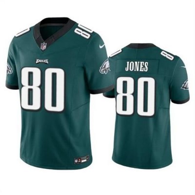 Men Philadelphia Eagles 80 Julio Jones Green 2023 F U S E  Vapor Untouchable Limited Stitched Football Jersey