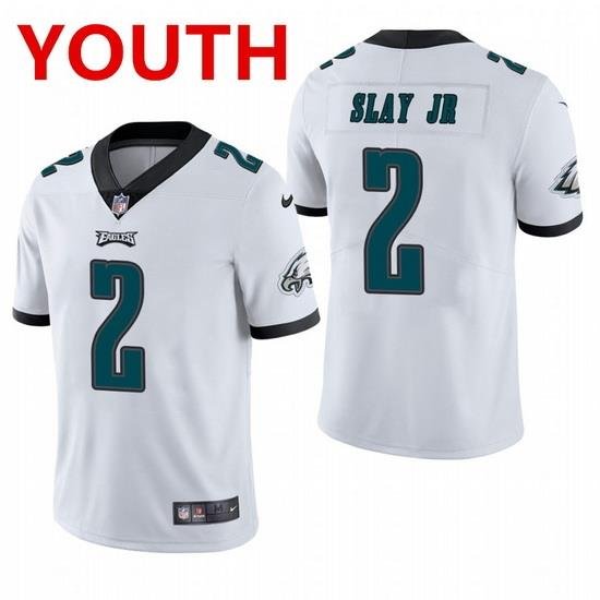 youth philadelphia eagles 2 darius slay jr  white vapor limited Nike jersey