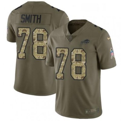 Youth Nike Buffalo Bills 78 Bruce Smith Limited OliveCamo 2017 Salute to Service NFL Jersey