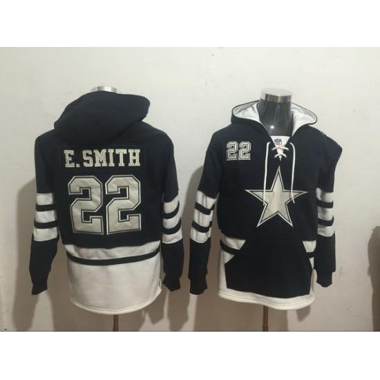 Men Nike Dallas Cowboys Emmitt Smith 22 NFL Winter Thick Hoodie