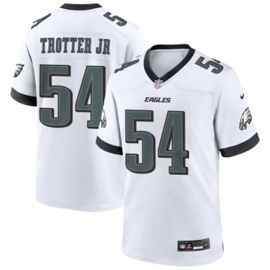 Men Philadelphia Eagles 54 Jeremiah Trotter Jr White 2024 Draft F U S E Vapor Untouchable Limited Stitched Football Jersey