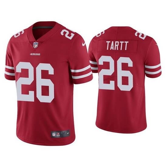 Men San Francisco 49ers 26 Jaquiski Tartt Red Vapor limited Jersey