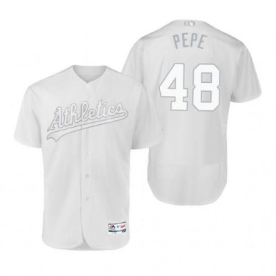 Oakland Athletics Joakim Soria Pepe White 2019 Players Weekend MLB Jersey