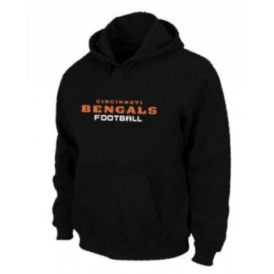 NFL Mens Nike Cincinnati Bengals Font Pullover Hoodie Black