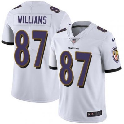 Nike Ravens #87 Maxx Williams White Mens Stitched NFL Vapor Untouchable Limited Jersey